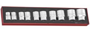 10osaline padrunikomplekt. 3/4" nelikantkinnitusega. Teng Tools TEX3410