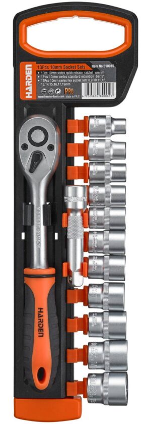 13osaline 1/4'' padrunvõtmekomplekt Harden