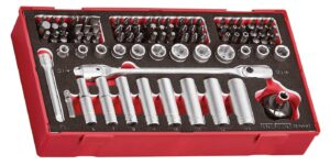 87-osaline otsakute ja padrunite komplekt Teng Tools TEA1487