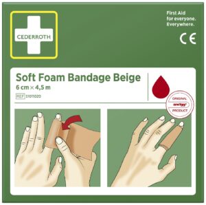 Plaaster Cederroth Soft Foam Bandage Blue 4,5 m