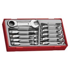 10 lühikese lehtsilmusnarrevõtmega komplekt Teng Tools TT6010MRS