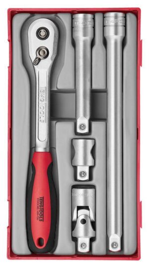5osaline narrekäepidemete komplekt. 1/2'' nelikantkinnitusega Teng Tools T1205