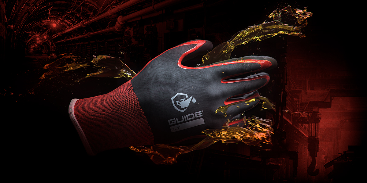 Ainulaadse nitriilkattega XLNT™ töökindad | GUIDE