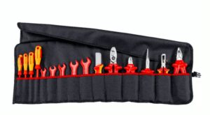 15-osaline tööriistakomplekt rulltaskus Knipex