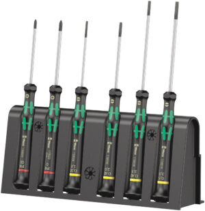 2035/6 A Screwdriver set and rack for electronic applications