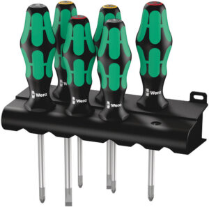 335/350/355/6 Screwdriver set Kraftform Plus Lasertip and rack