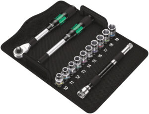 8006 SC 1 Zyklop Hybrid Ratchet Set, 1/2" drive, metric
