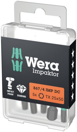 867/4 IMP DC TORX® DIY Impaktor bits