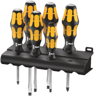 932/6 Screwdriver set Kraftform Wera: Chiseldriver and rack