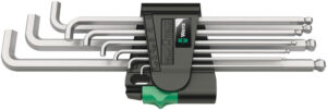 950/9 Hex-Plus 4 L-key set, metric, chrome-plated