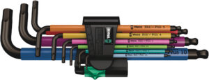 950/9 Hex-Plus Multicolour 1 SB L-key set, metric, BlackLaser