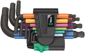 950/9 Hex-Plus Multicolour 2 L-key set, metric, BlackLaser