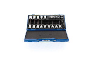 19 TX 20 kruvikeerajate komplekt 1/2″+1/4″, 34 osa