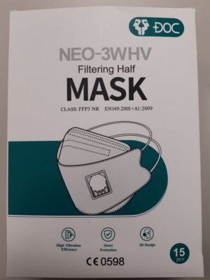 Respiraator klapiga FFP3