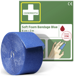 Plaaster Cederroth Soft Foam Bandage Blue 4,5 m