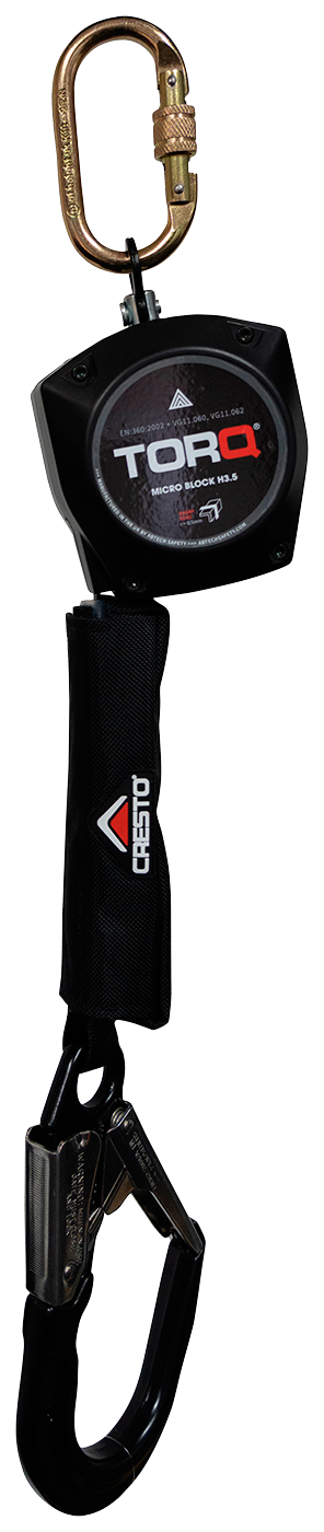 Kukkumiskaitse plokk TORQ Micro H3,5 3,5 m, suur konks