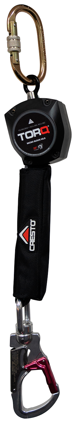 Kukkumiskaitse plokk TORQ Micro H2,0 2 m, väike konks