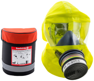 Evakuatsioonikapuuts tulekahju/keemia SR 77-3, kotiga, Sundström