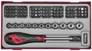 76 osaline otsakkruvitsakomplekt Teng Tools TTMDQ76