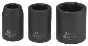 1/2" nelikantkinnitusega õhukeseseinaline jõupadrun ANSI Teng Tools