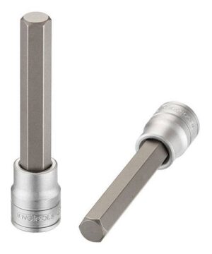 Pikk kuuskant-padrunotsak. 3/8" nelikantkinnitus. Teng Tools M382503-C/M382512-C