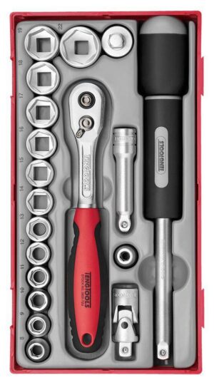 35osalline padrunvõtmekomplekt 3/8" nelikantkinnitusega Teng Tools TT3819