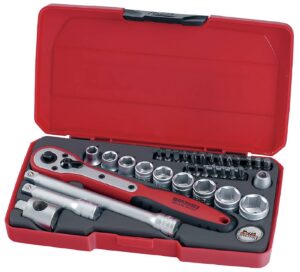 Padrunvõtmekomplekt. 3/8'' nelikantkinnitusega Teng Tools T3834