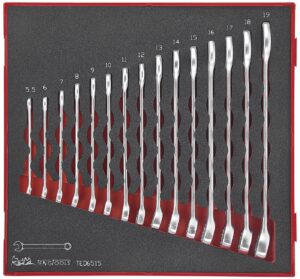 15osaline lehtsilmusvõtmete komplekt. Teng Tools TED6515