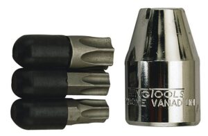 TX-padrunid komplektis. 1/2" nelikantkinnitusega. Teng Tools 1488