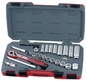 Padrunvõtmekomplekt. 3/8'' nelikantkinnitusega Teng Tools T3835AF