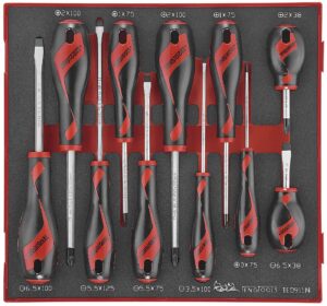 11osaline kruvitsakomplekt. Teng Tools TED911N