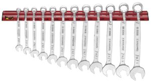 Lehtsilmusvõtmekomplekt seinahoidikuga Teng Tools WR8012