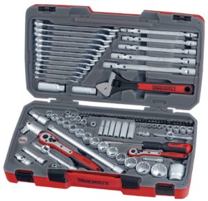 Padrunvõtmekomplekt. 1/4", 3/8" ja 1/2" nelikantkinnitusega. Teng Tools TM106