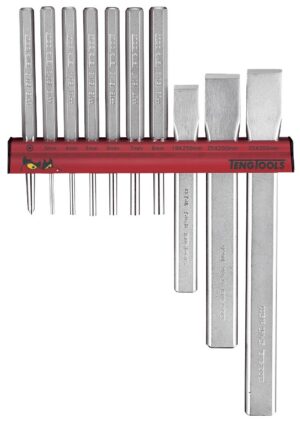 Torni- ja meislikomplekt seinahoidikuga Teng Tools WRPC10