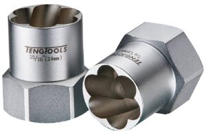 3/8''nelikantkinnitusega kuuskant-lahtikeeramispadrun. Teng Tools ST38306 / ST38122