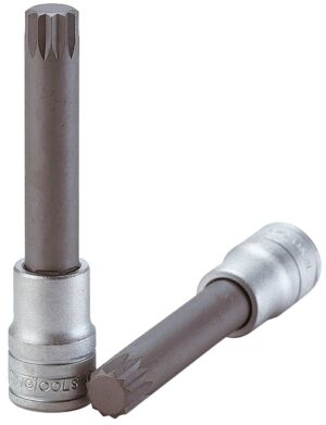 1/2" nelikantkinnitusega pikk padrunotsak 12-kant-tähtpesale. Teng Tools M122805-C / M122816-C