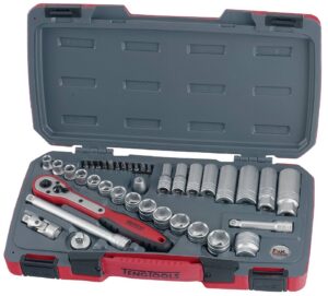 Padrunvõtmekomplekt. 3/8'' nelikantkinnitusega Teng Tools T3839