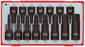 15 osaline Jõupadrunotsakute komplekt kuuskant avale Teng Tools TT9015HX