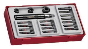 19-osaline löökkruvitsakomplekt Teng Tools TTID19