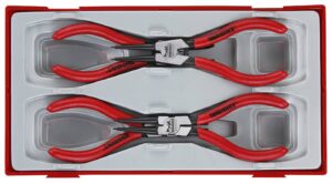 4osaline stopperrõngatangide komplekt sise- ja välisrõngastele Teng Tools TT474-5