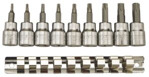 TPX-padrunid komplektis. 3/8" nelikantkinnitusega. Teng Tools M3813TXP