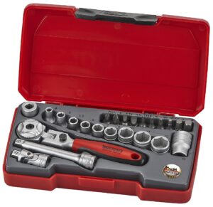 1/4'' nelikantkinnitusega padrunvõtmete komplekt Teng Tools T1424S
