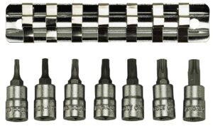 TX-padrunid komplektis. 1/4" nelikantkinnitusega. Teng Tools M1408TX