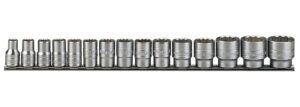 Padrunid komplektis. 1/2" nelikantkinnitusega. Teng Tools M1215MM / M1215AF