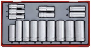 16osaline 3/8'' nelikantkinnitusega padrunikomplekt Teng Tools TT3816