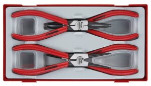 4osaline stopperrõngatangide komplekt sise- ja välisrõngastele Teng Tools TT474-7