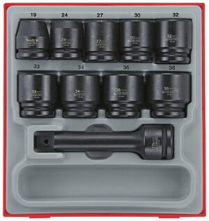 16osaline jõupadrunikomplekt 3/4'' nelikantkinnitusega Teng Tools TTD9416