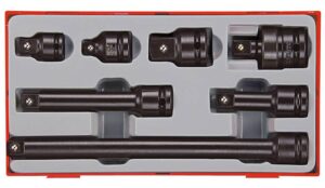 13osaline jõupadrunitööriistade komplekt 1/2" nelikantkinnitusega Teng Tools TT9207A