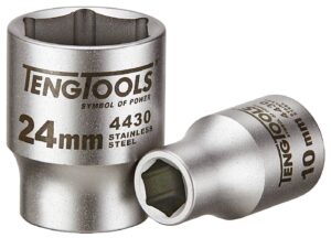 Roostevaba padrun. 1/2" nelikantkinnitusega. Teng Tools MS1205106-C / M1S1205246-C