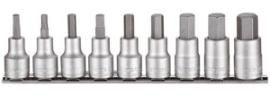 Kuuskantpadrunotsakute komplekt. 1/2" nelikantkinnitusega. Teng Tools M1209AF